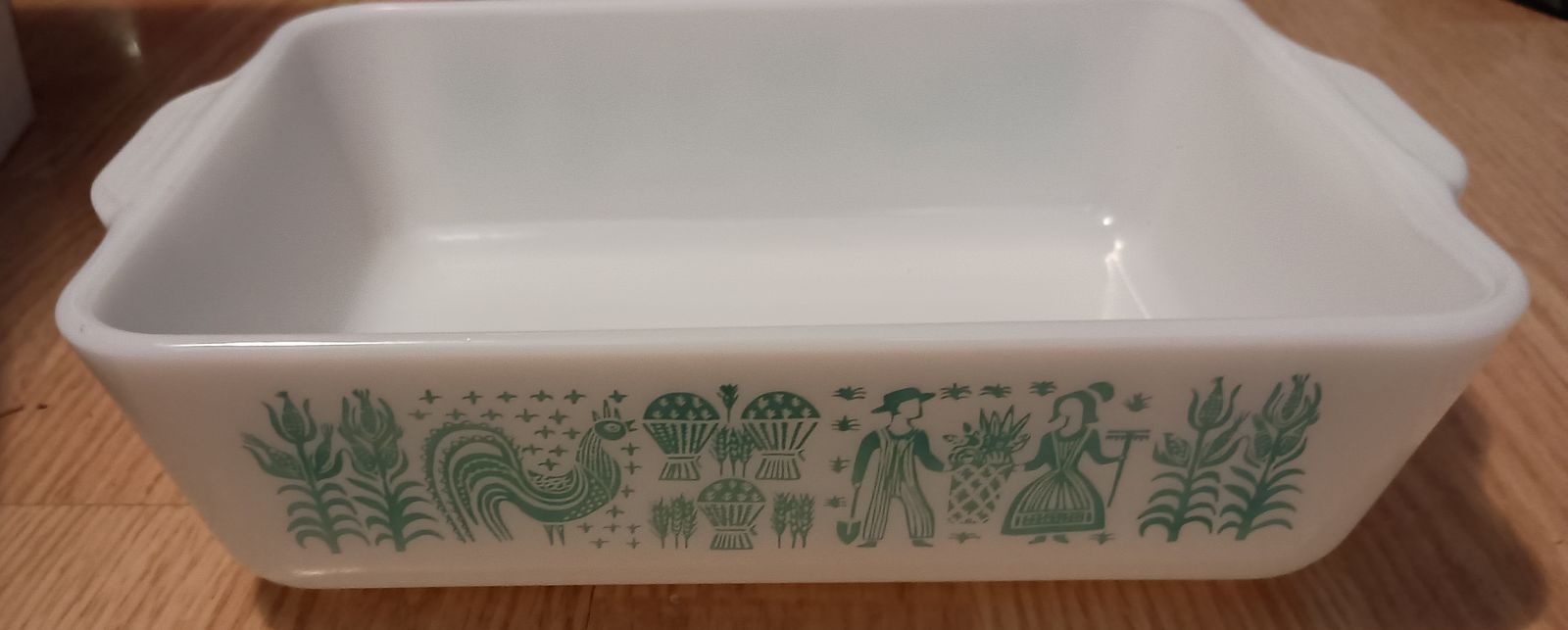 PYREX 1 1/2 QT.AMISH BUTTERPRINT RECTANGLE CASSEROLE DISH WITHOUT LID