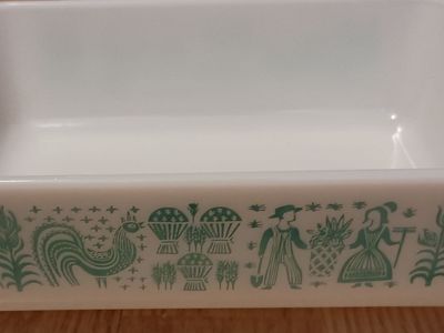 PYREX 1 1/2 QT.AMISH BUTTERPRINT RECTANGLE CASSEROLE DISH WITHOUT LID