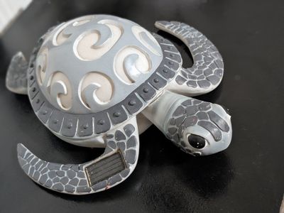 VP Home Tribal Sea Turtle Solar Powered LED Outdoor Decor Garden Light