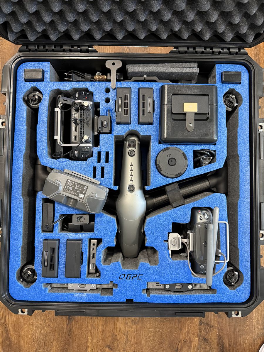 DJI Inspire 2 Drone Advanced Kit Zenmuse X7 3 Crystal Sky Monitors MANY EXTRAS!