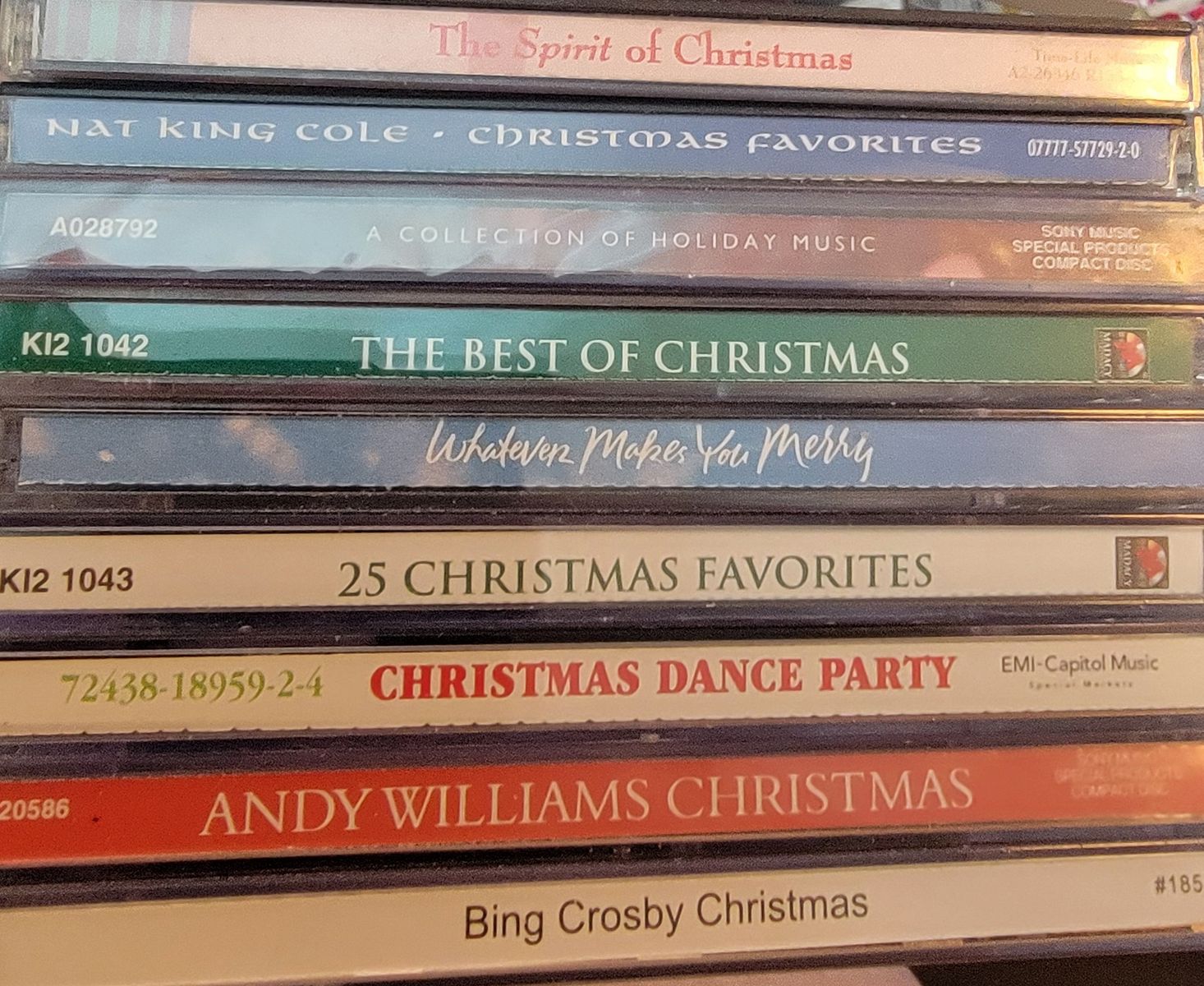 CHRISTMAS MUSIC CDs.