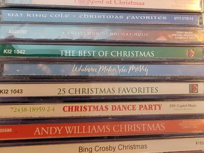 CHRISTMAS MUSIC CDs.
