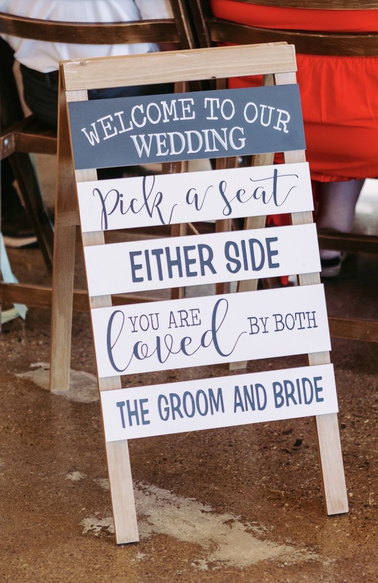 Wood Wedding Sign