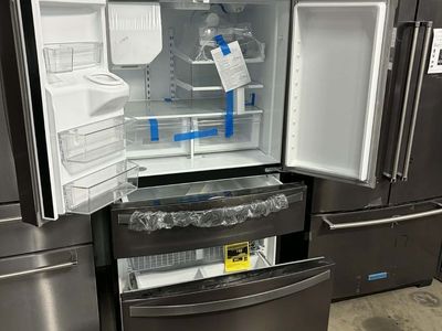 NEW WHIRLPOOL BLACK STAINLESS 4 DOOR FRENCH DOOR