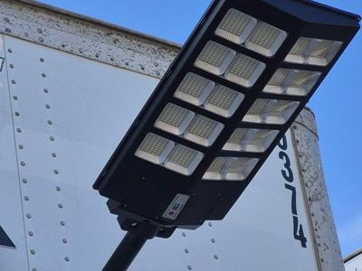 big solar post light or solar camera