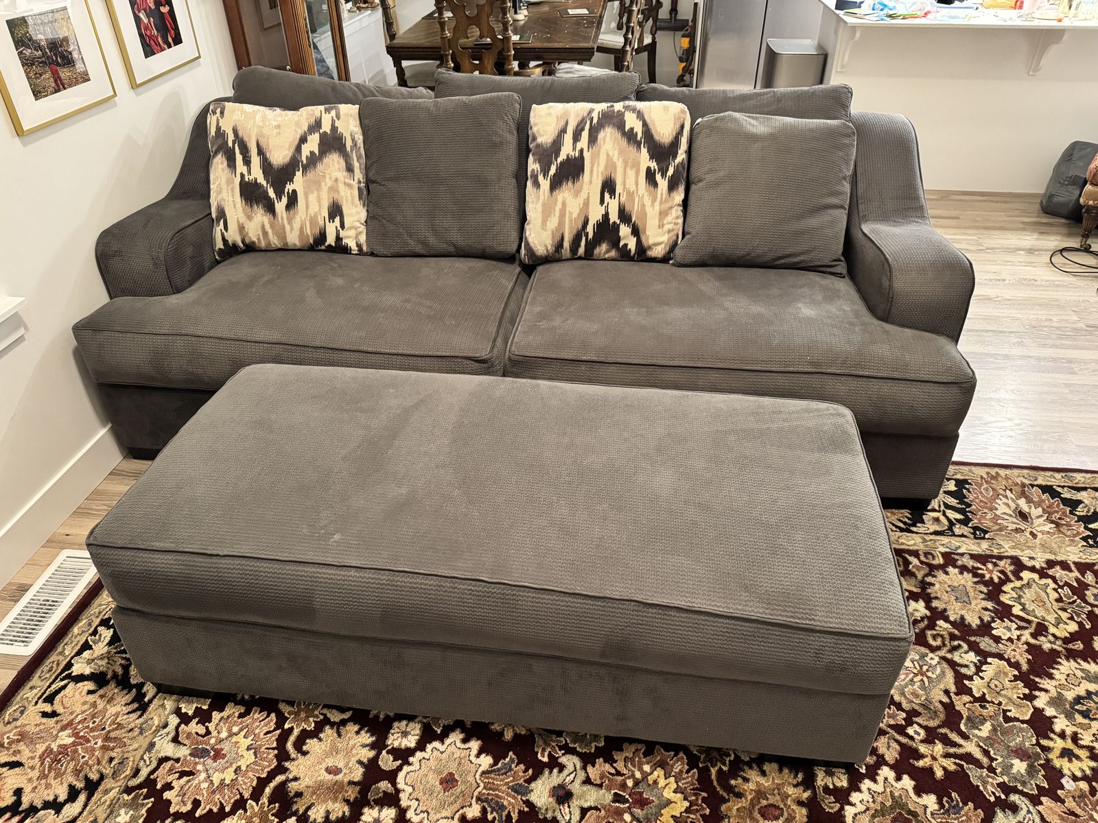 Comfy loveseat and couch set