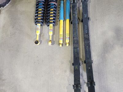 2nd gen Toyota Tacoma TRD Off-Road suspension Bilstein Shocks, Struts, and Leaf Springs