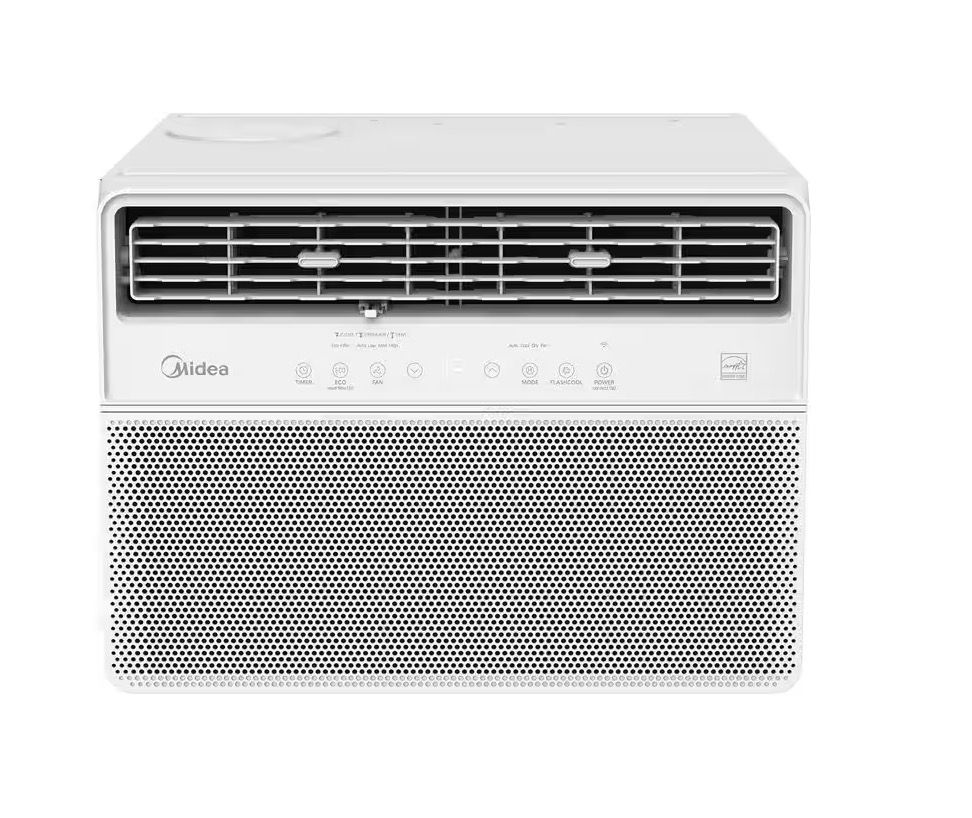 NEW x14,000 BTU Smart Inverter Plus Window Air Conditioners for Rooms up to 700 Sqft w/ Remote Wht
