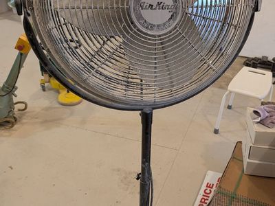 One Heavy duty High velocity Air King fan