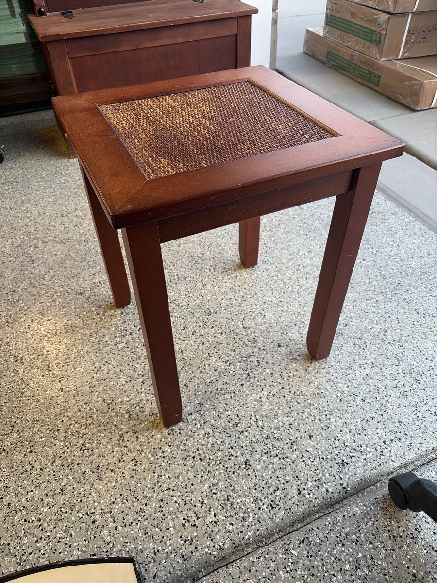 Wooden end table