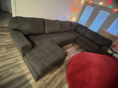 3 Piece Gray Sectional Sofa