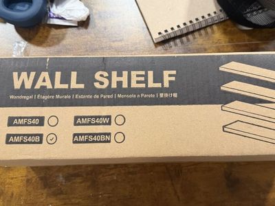 AMADA Floating Wall Shelves (4-Pack) Paulownia Wood, Rustic Brown - 15.75" x 5.91" each