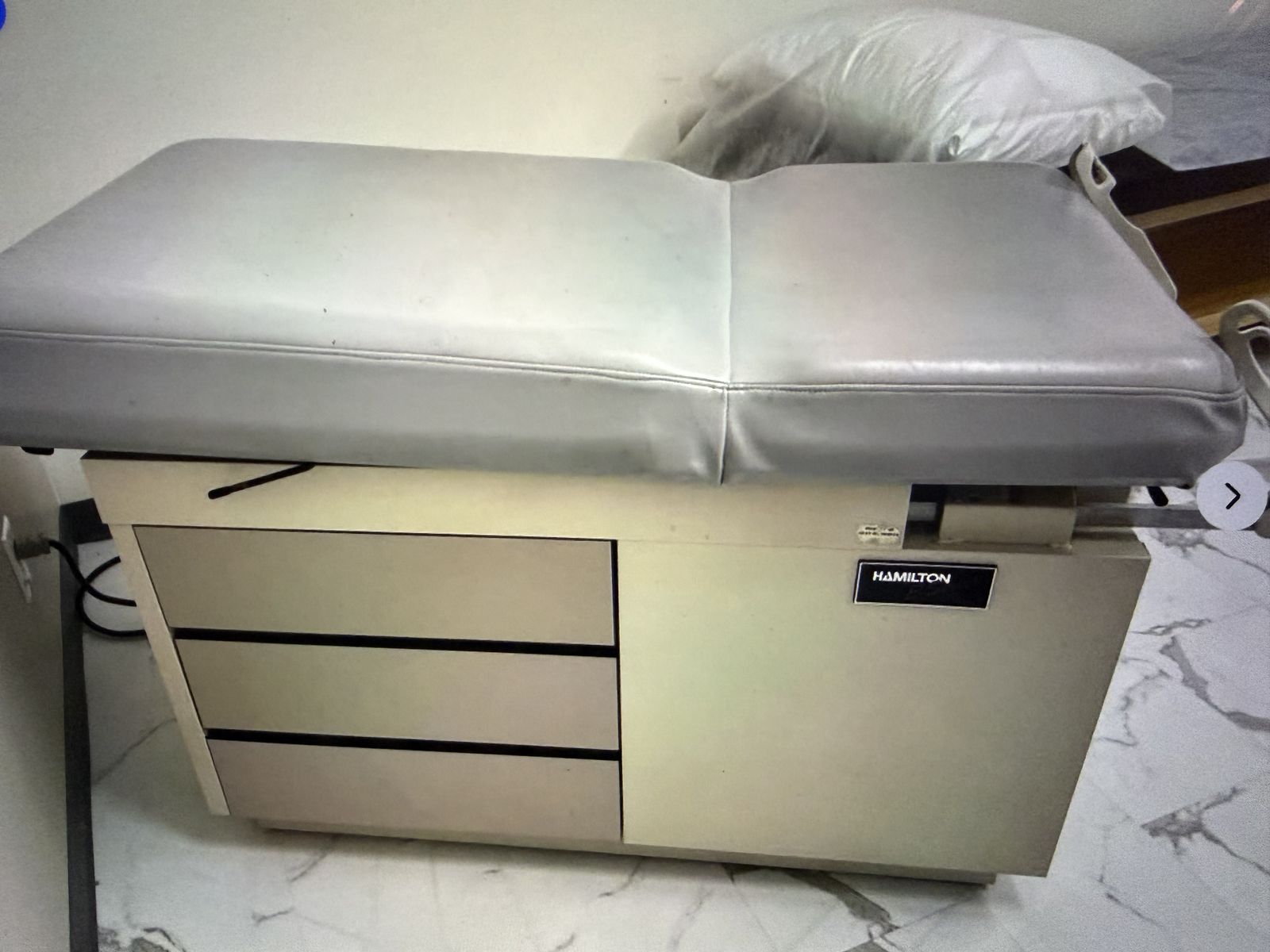 Medical Exam Table-Hamilton E Series Medical Examination Table with Drawers and Stirrups