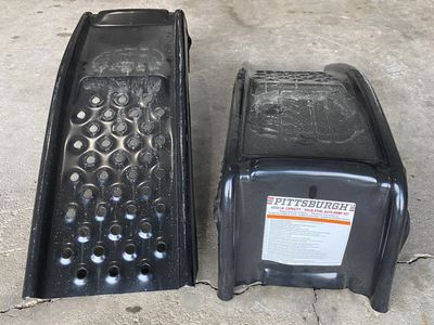PITTSBURGH 4000 lb. Capacity Solid Steel Auto Ramp Set
