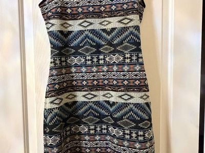 New. Karen Kane Aztec Print Sleeveless Dress Size XS Made in USA