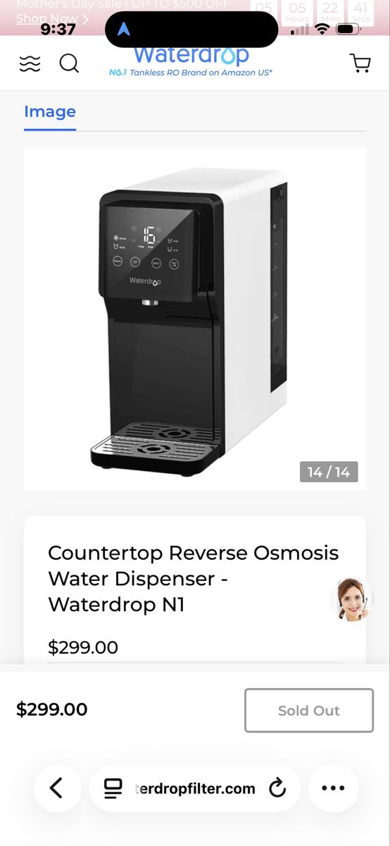 Waterdrop Countertop Reverse Osmosis System