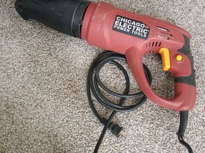 Chicago Electric Power Tools Reciprocating Saw - Red, Corded Electric