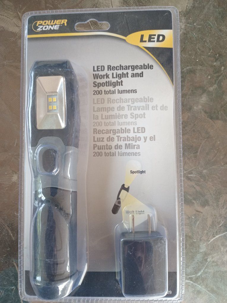 LED Rechargeable Work Light and Spotlight  Brand New