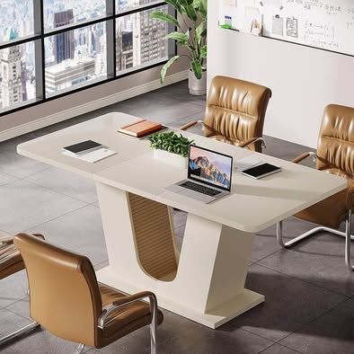 Tribesigns 55-Inch Table White