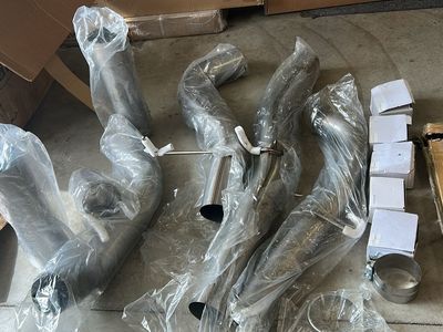 New Stainless Steel Exhaust System Pipes with Hardware