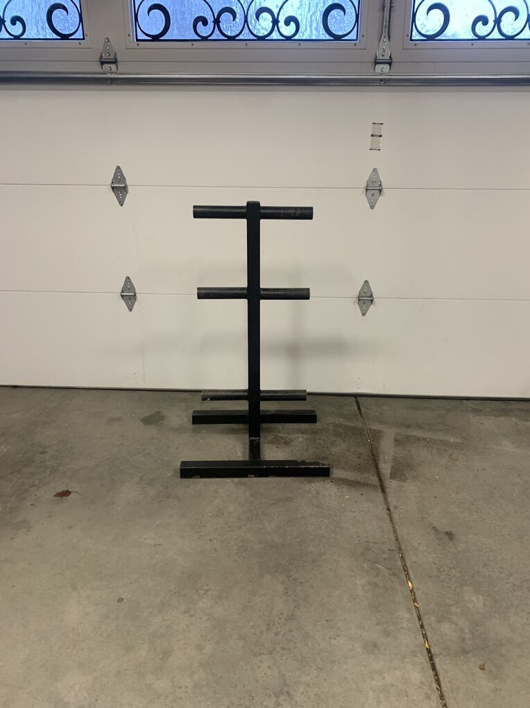 3 Tier Steel Olympic Plate Storage Rack