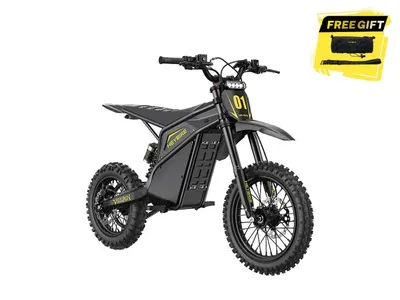 Heybike Villain Electric Dirt Bike 52V 26Ah Battery Max 45 Mph Dual Hydraulic Brakes, All Terrain,1 yellow and 1 Black