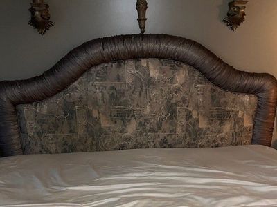 King Headboard with Coordinating Bench