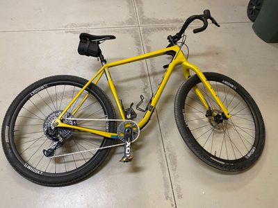 Salsa Cutthroat C X01 Eagle AXS Bike - 29”, Carbon Yellow -Like New