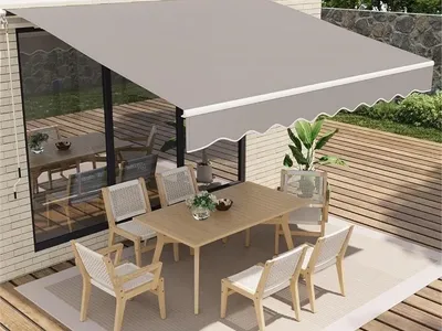 13x10 GarveeLife Retractable Awning, Grey