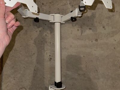 Monitor stand - double - desk mount