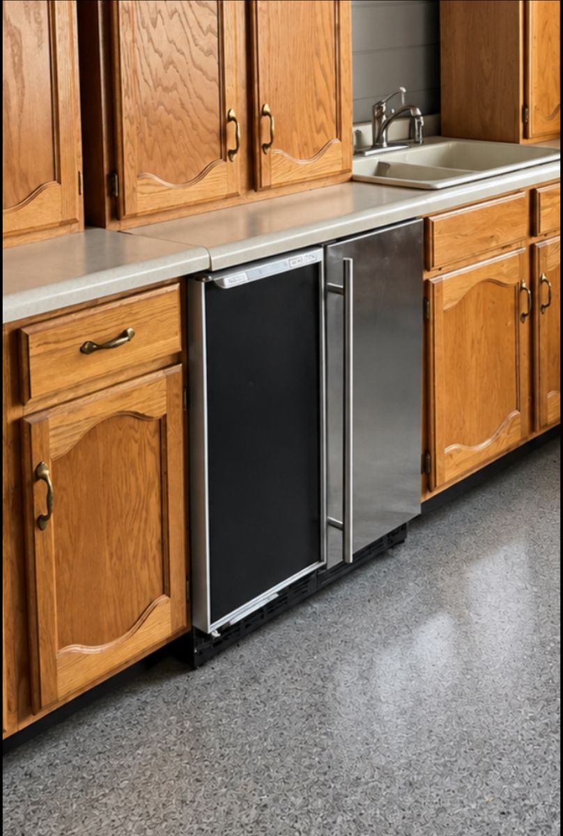 U-Line CLR1215 15” Built-In Clear Ice Maker Machine – Black – Tested Working