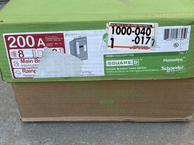NEW SQUARE D Homeline 200 Amp 8-Space 16-Circuit Outdoor Main Breaker Electrical Panel