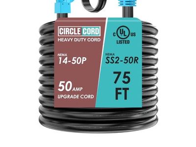 75 foot 50 amp rv extension cord with twist lock