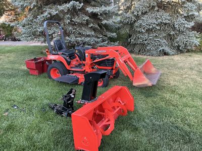 Kubota tractor and attachments