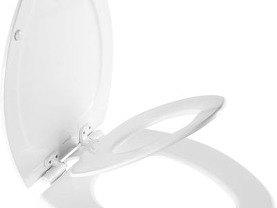 (New in plastic) Mayfair NextStep2 Toilet Seat with Built-In Potty Training Seat, Slow-Close, Round