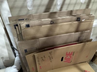 Moving boxes and packing materials