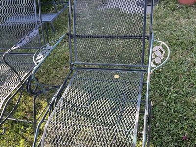 Wrought iron lounge chairs