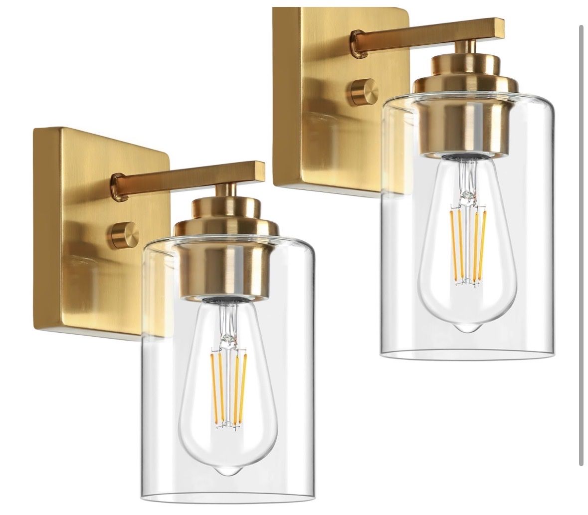 New Gold Sconce Lights (2)