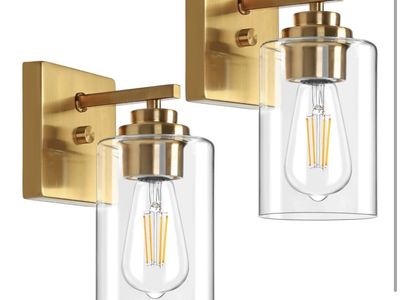 New Gold Sconce Lights (2)