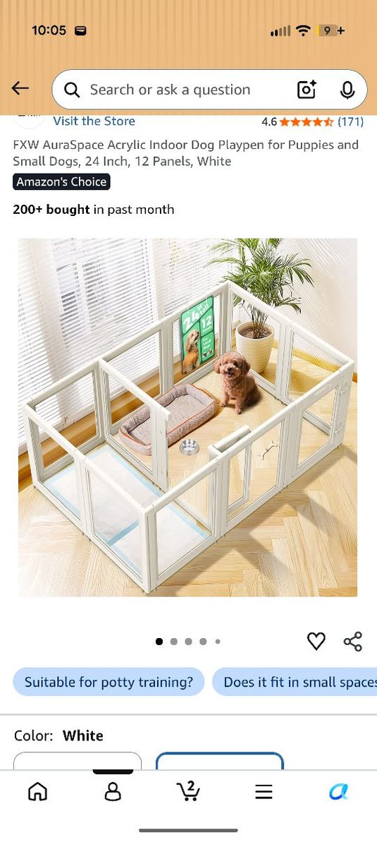 12 panel 24 inch puppy crate