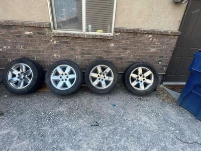 Set of 4 Chrome Alloy Wheels and Tires