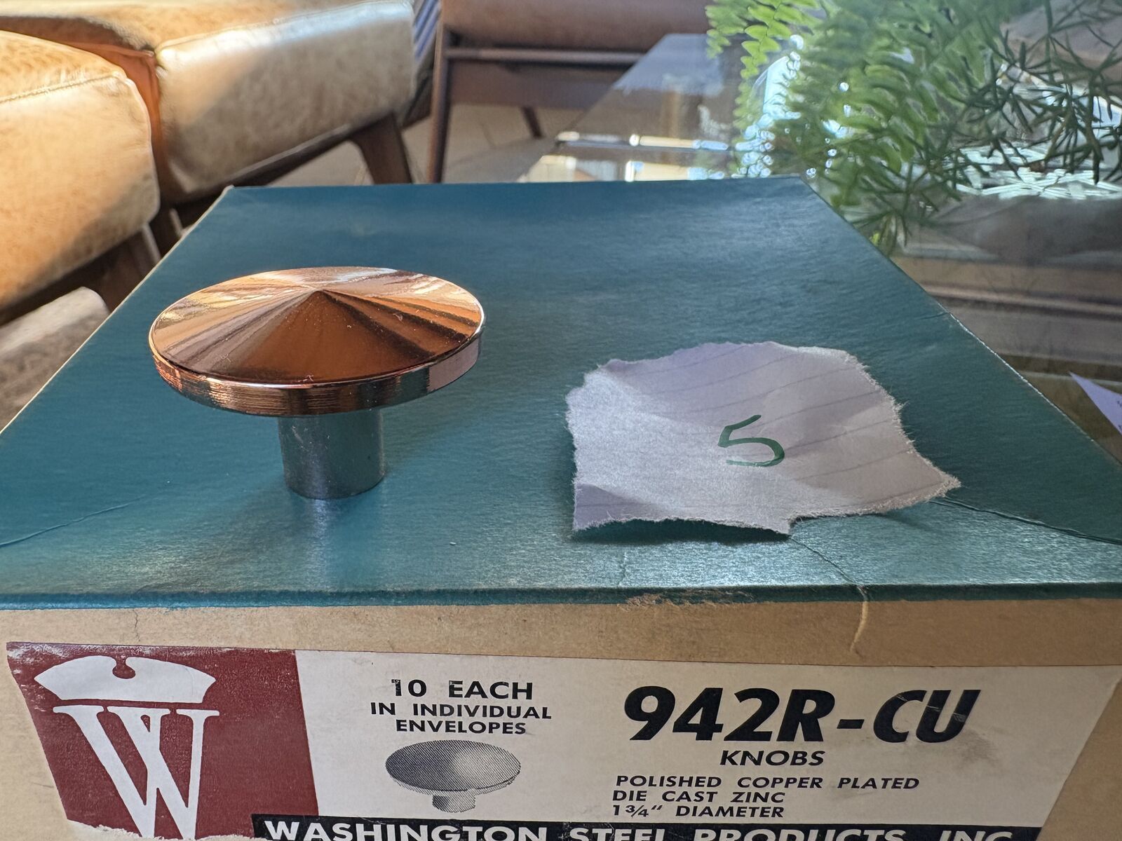 Vintage NOS Mid Century Modern knobs Washington Brand made in USA brand new, cabinet drawer pulls MCM pulls, kitchen bathroom