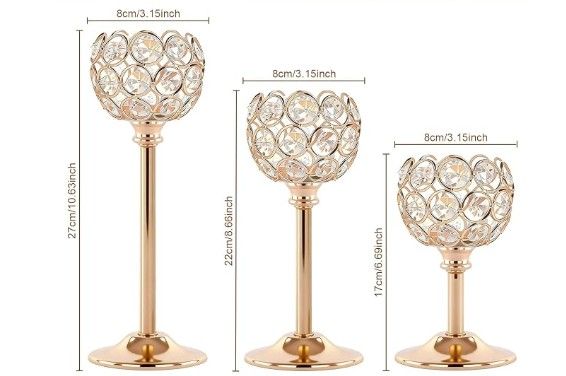 Gold Tea light Candle holders