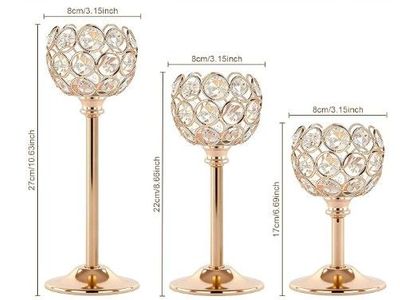 Gold Tea light Candle holders