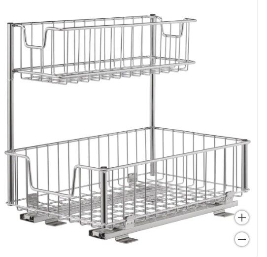 Trinity Wire Undersink Sliding Organizer 2-basket 1806291 #102171