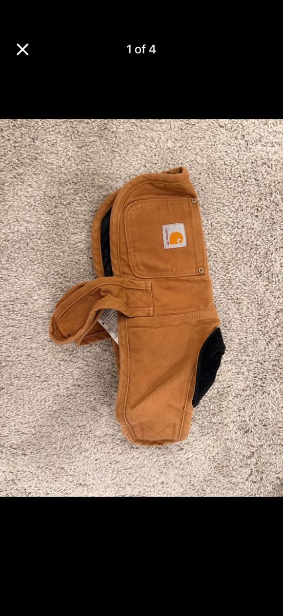 Carhartt Brown Insulated Dog Vest Jacket Size Small Water-Resistant Pet Coat