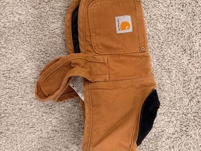 Carhartt Brown Insulated Dog Vest Jacket Size Small Water-Resistant Pet Coat