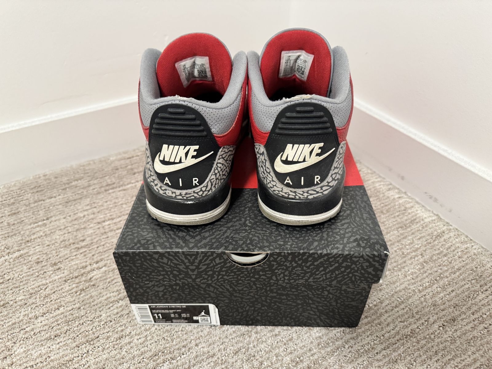 Jordan 3 Retro “Unite” Red Cement