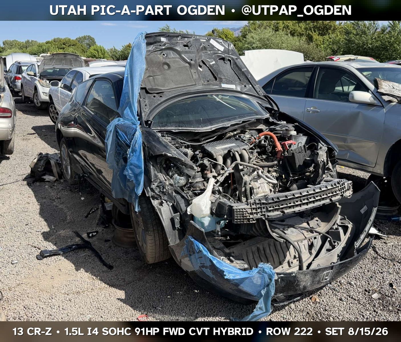 Just In! 2013 Honda CR-Z Parts - UTPAP Ogden
