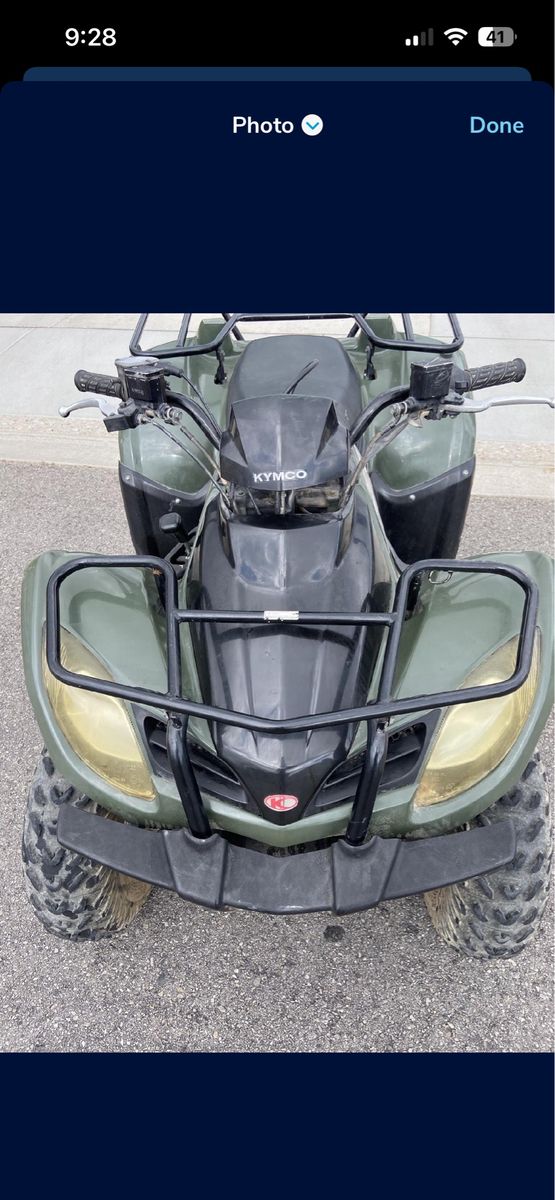 Kymco MXU 300 title in hand clean